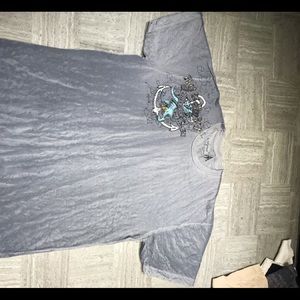 Aqua Gray and Blue T-shirt